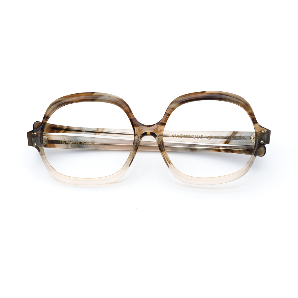 AO AMERICAN OPTICAL MODEL MAGNIFIQUE MOCHA SWIRL