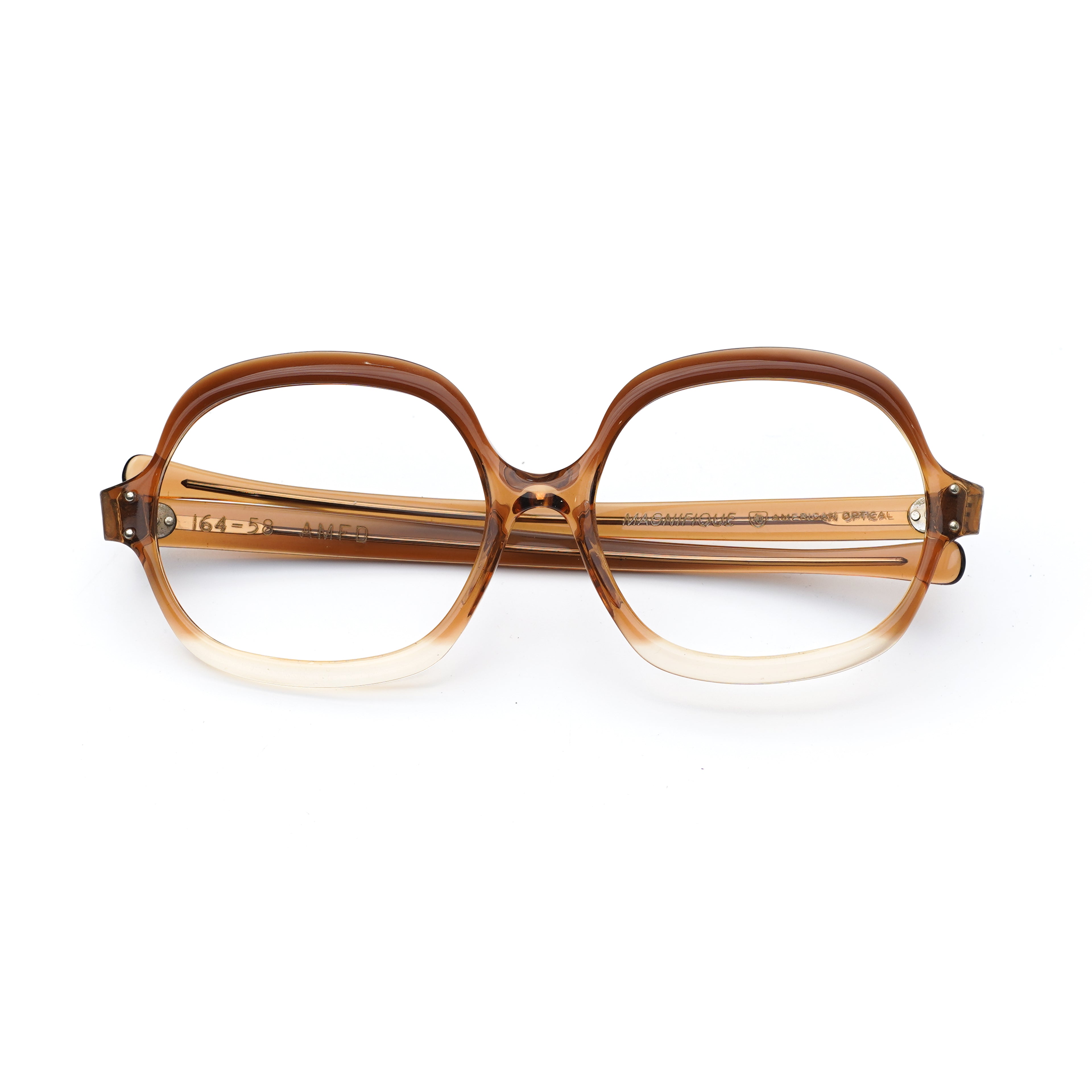 AO AMERICAN OPTICAL MODEL MAGNIFIQUE AMBER FADE