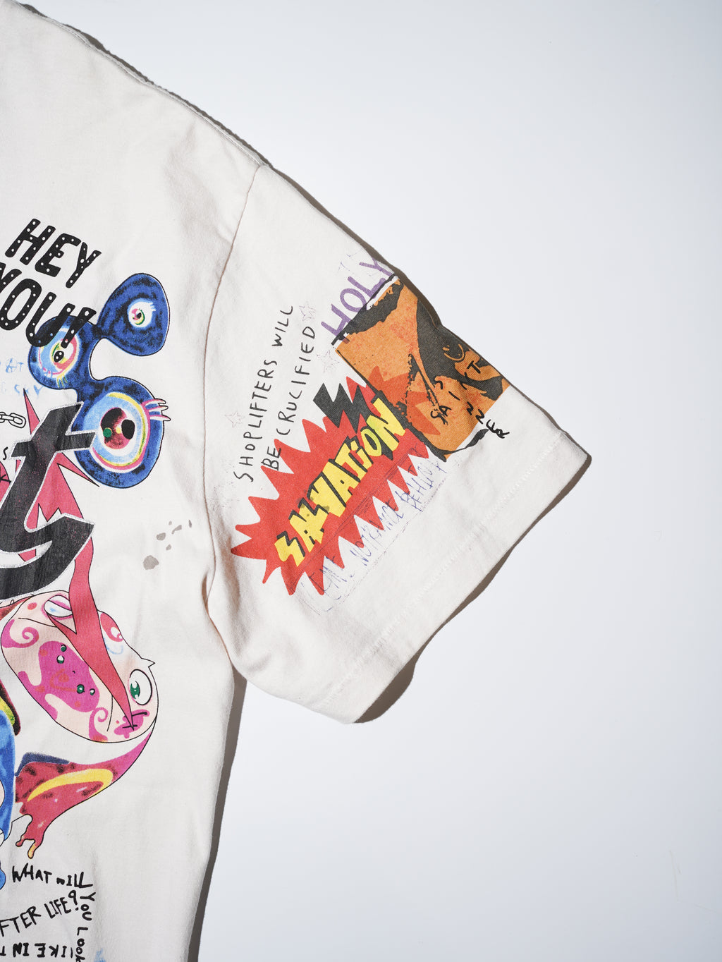 Saint Michael x Takashi Murakami Graffiti Print Vintage T-shirt