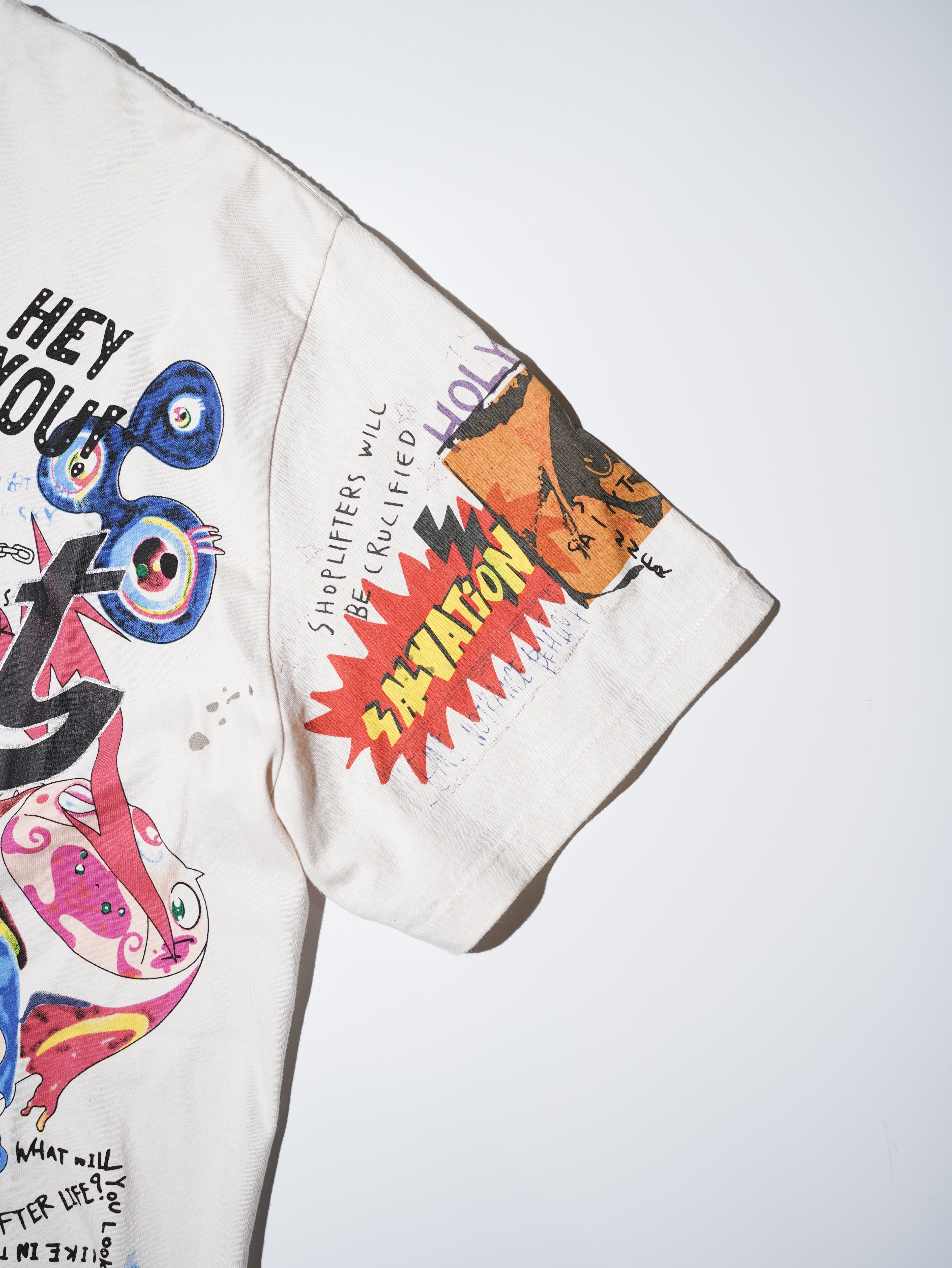 Saint Michael x Takashi Murakami Graffiti Print Vintage T-shirt
