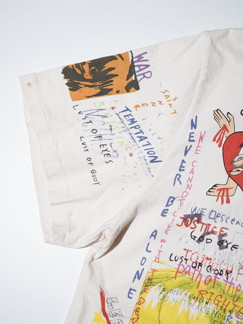 Saint Michael x Takashi Murakami Graffiti Print Vintage T-shirt