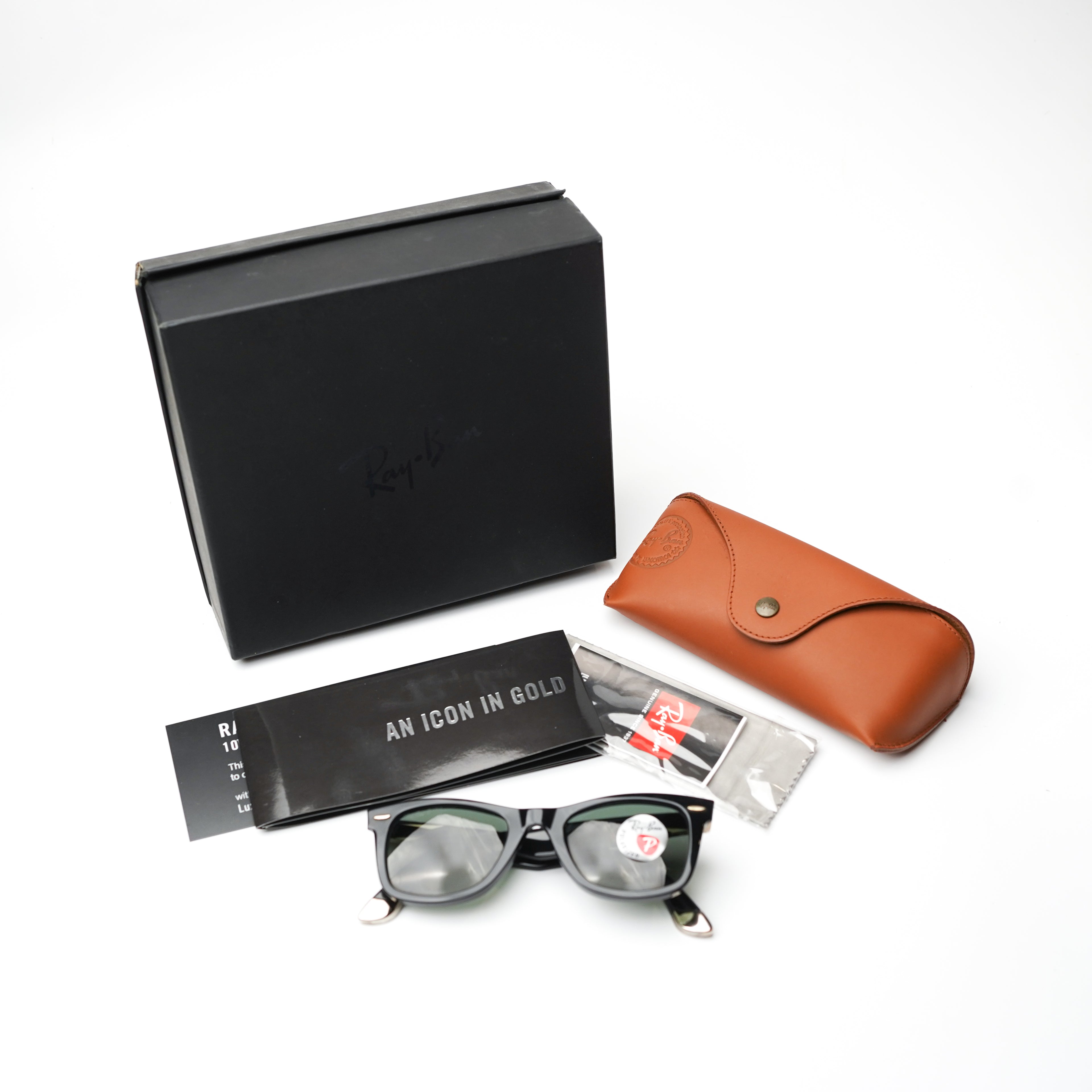 RAYBAN WAYFARER ITALY RB2157K 18K WHITE GOLD